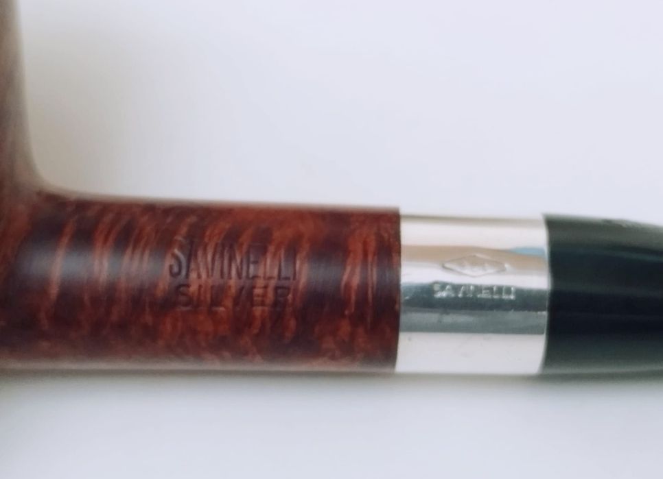 Veche pipa Savinelli Silver cu inel de argint 925 sterling