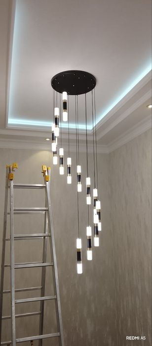 Люстра Установка Електрик