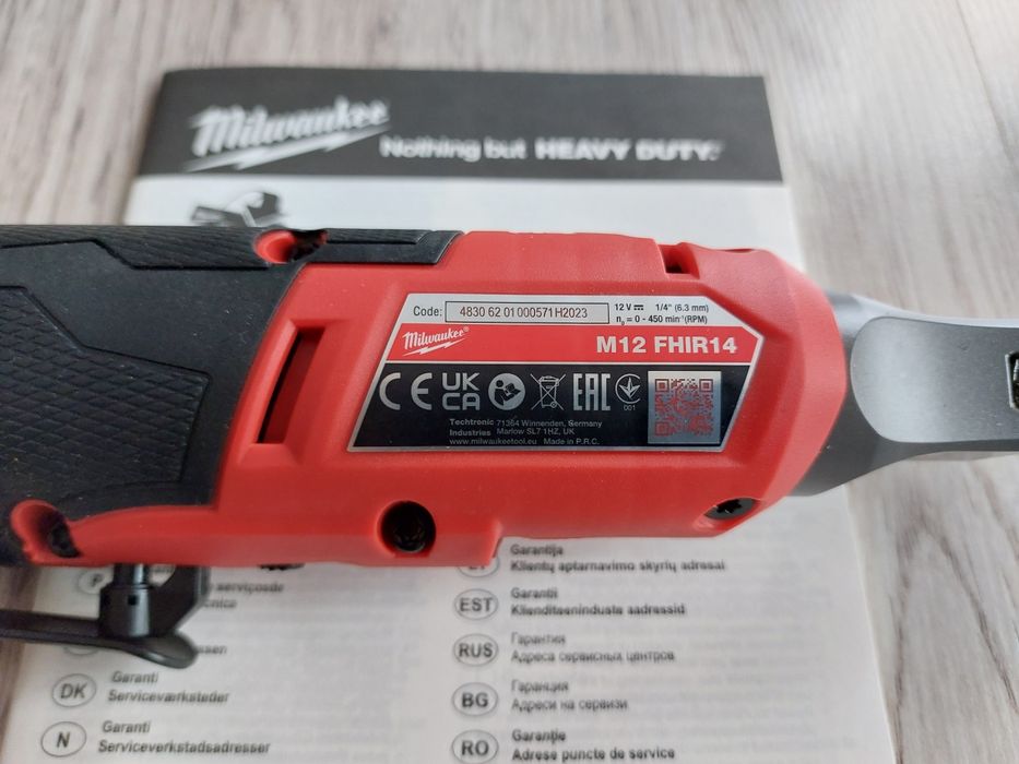 Cliket milwaukee M12 FHIR14, 47 nm, 450 rpm, nou