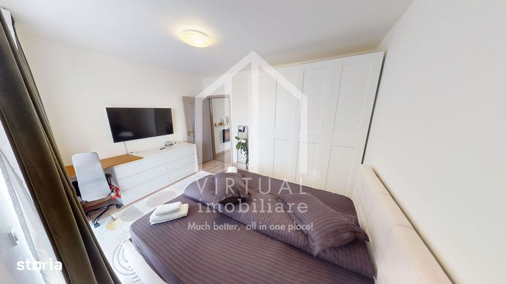Apartament cu 2 camere, 36mp utili+terasa 38mp, parcare, Turnisor