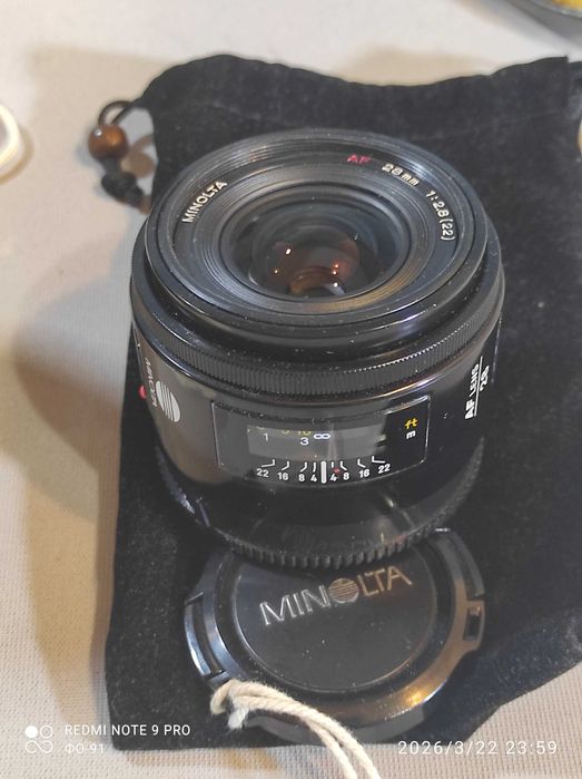 Sony а200. А-mout с обектив Minolta 28/2,8