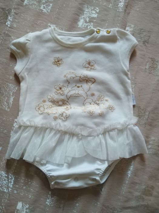 Турецкий нарядный боди, новый  6-9 мес