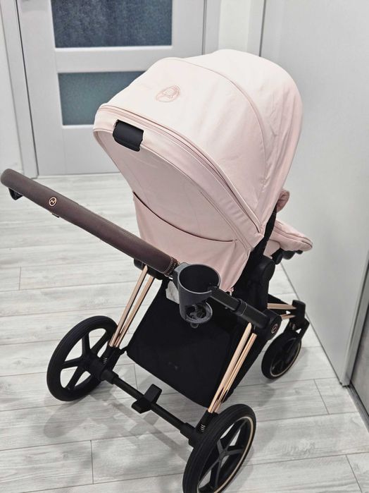 Като нова! Количка Cybex Priam 4 Peach pink, Rose gold frame