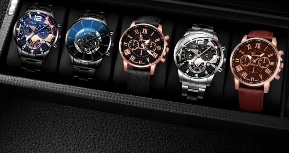 Часовници 5броя различни цветове