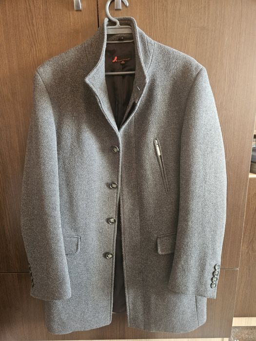 Мъжко сиво палто Dressman