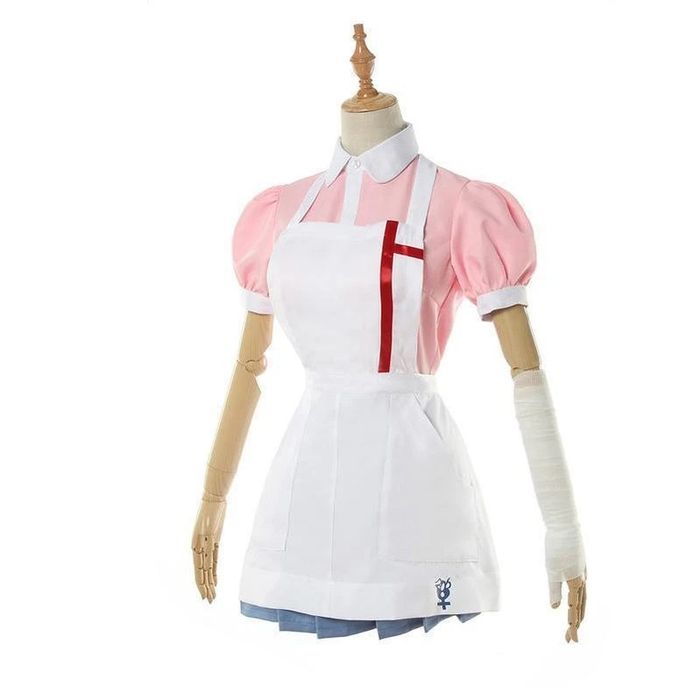 Аниме хелоуин костюм Mikan Tsumiki Ultimate Nurse от  Danganronpa 2
