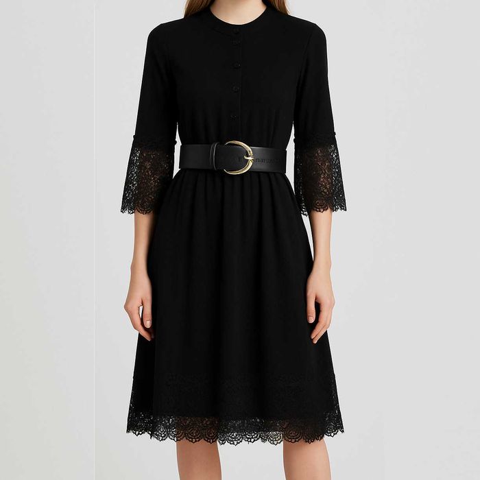 Женская одежда, Платье с кружевом, размер 44-46, Италия