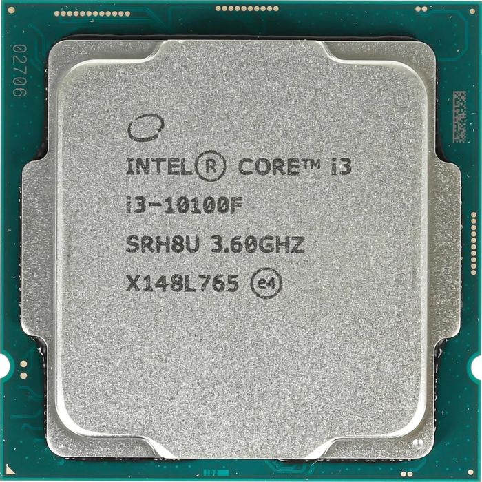 Комплект Intel i3 10100f и плата с кулером