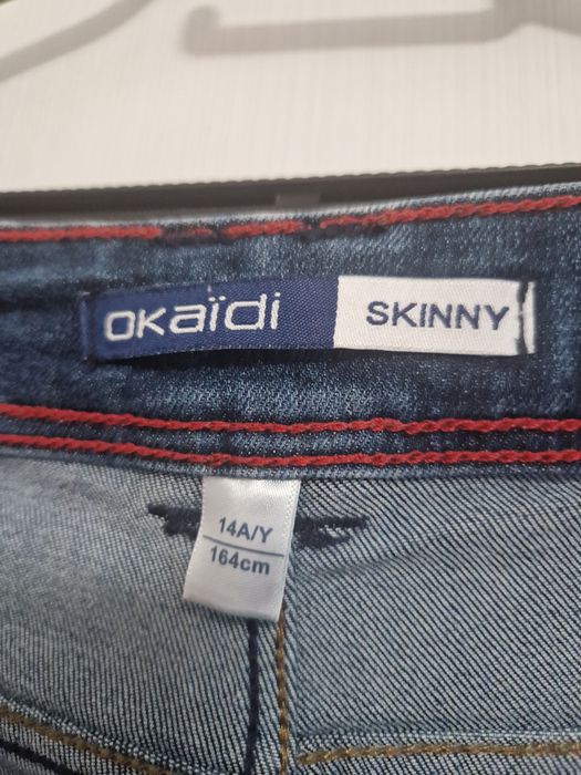 Дънки сини на okaidi размер 164см за 14 г.