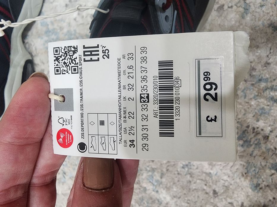 Кроссовки Zara 34 размер