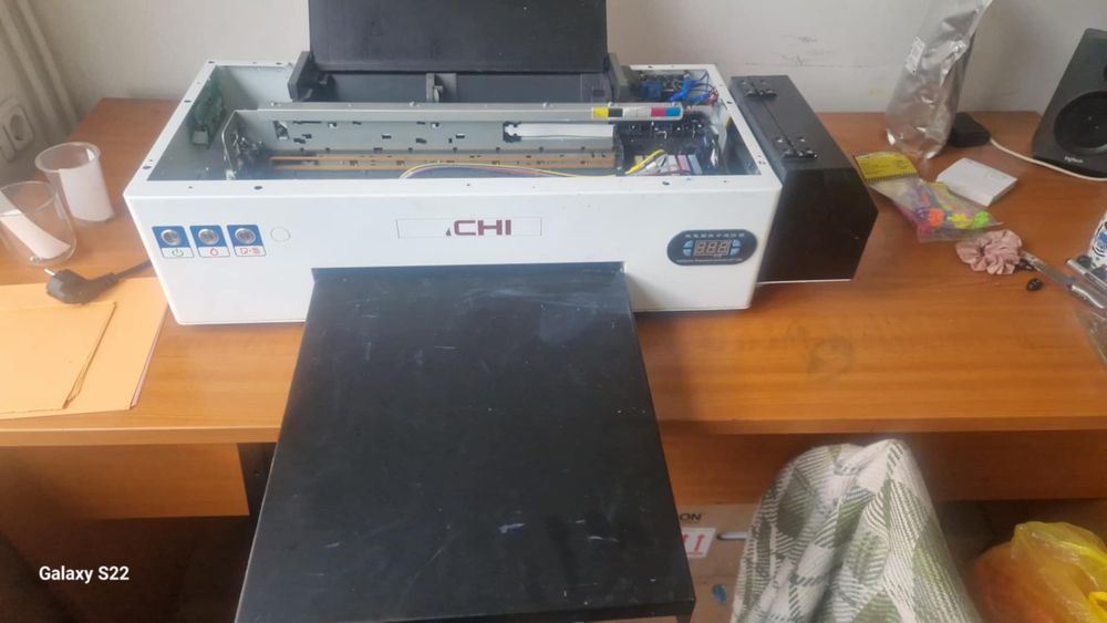 DTF epsan 1390 принтер с чисто нова глава  за части