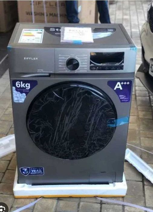 Стиральная машина ZIFFLER 6кг С ПАРОМ/INVERTER/Очистка барабан