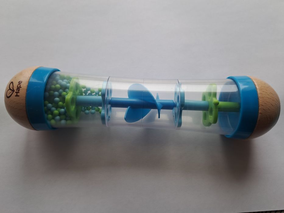 Jucarie zornaitoare Hape - Picaturi de ploaie, albastru