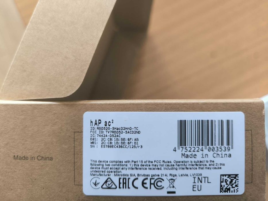 MicroTik hAP AC2 Lite - Рутер