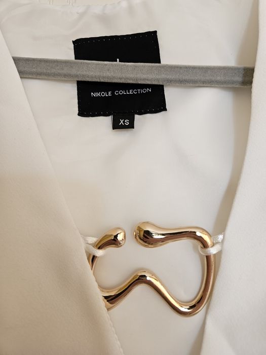 Дамска бяла рокля Nikole Collection