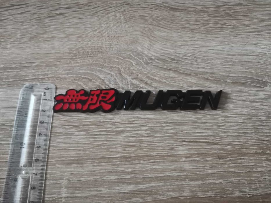 Honda Mugen черна емблема за решетка