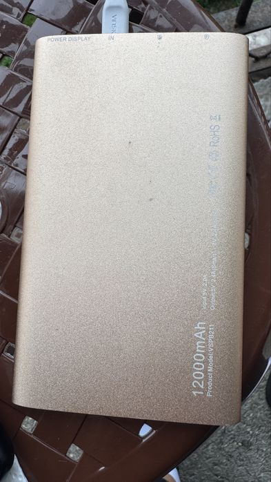 Acumulator extern - VINSIC Aluminium Dual USB 12.000 mAh