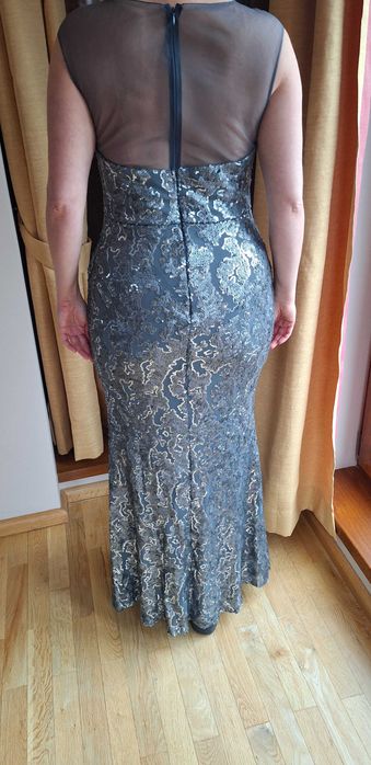 Rochie de seara cu paiete Argintie