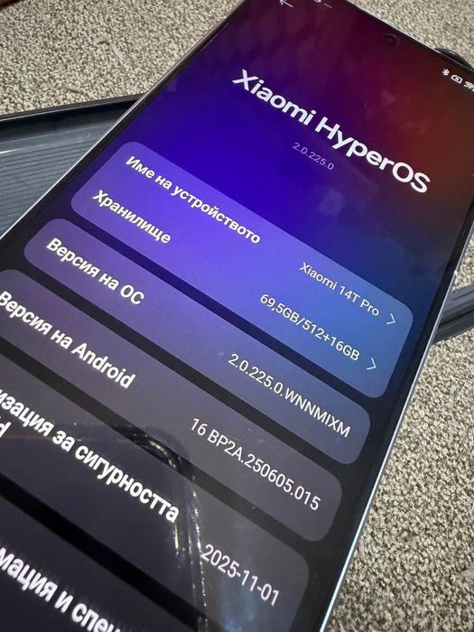 XIAOMI 14 T PRO 512 GB. С гаранция до септември 2026 г. 775 лв