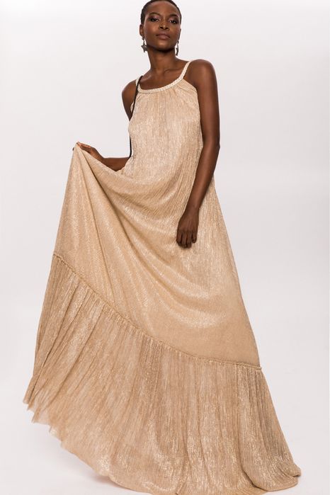 Nissa Rochie Maxi lunga auriu