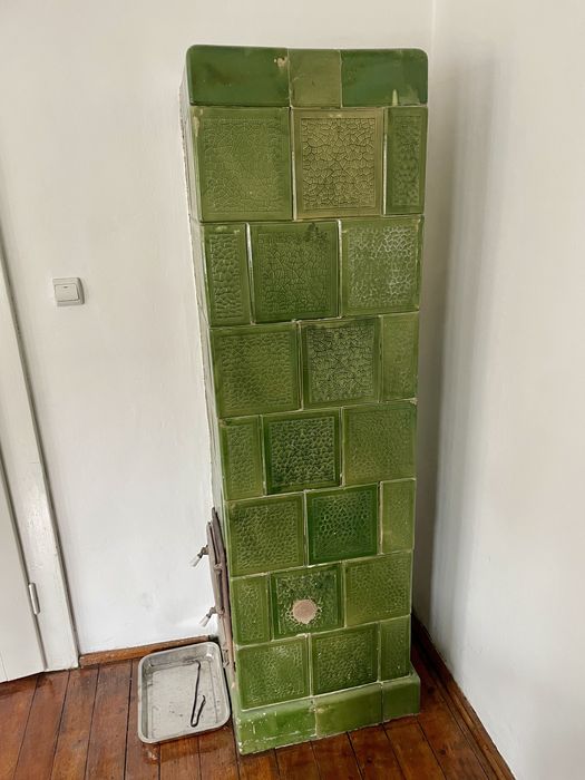 REDUCERE - Sobă teracotă dublă  – Două culori (Verde/Galben)