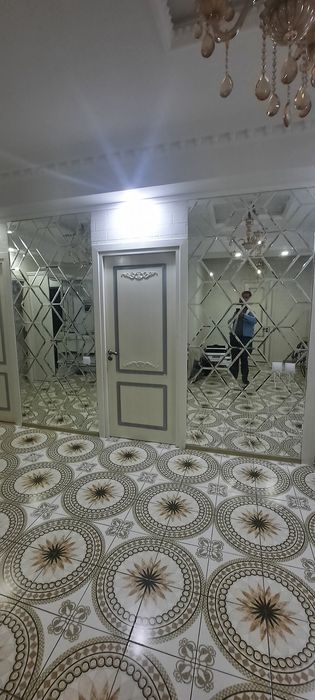 Душевые кабины, ромбики, Оргстекла, витражи на заказ