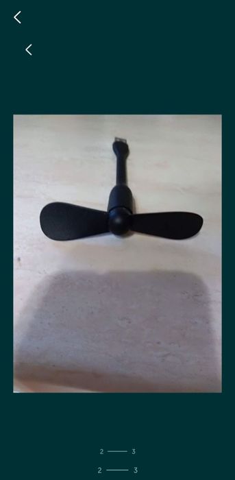 Ventilator USB Omega Negru