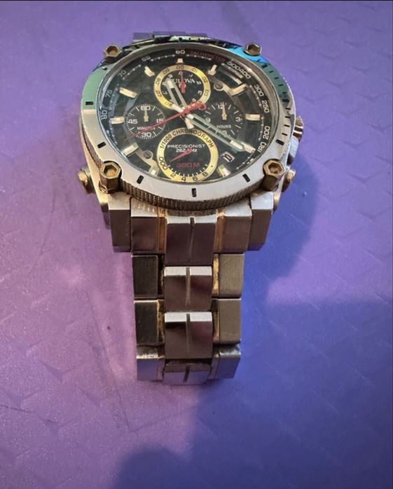 Ceas Bulova Chronograpf High Precision Quartz, Curved Mineral Crystal