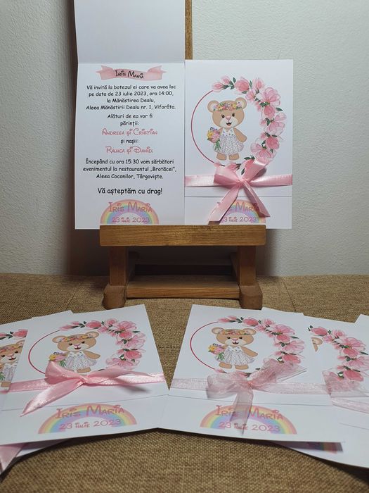 Invitatii/ Meniuri / plicuri / etichete  / carti vizita nunta botez