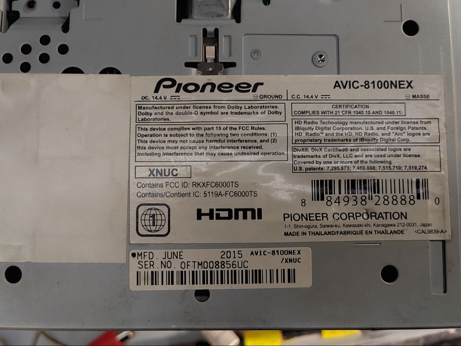 Pioneer AVIC - 8100NEX