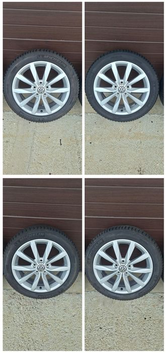 Jante aliaj originale VW R16 R17 5x112 Passat Golf Skoda Audi Seat anvelope iarna Pirelli 215/60/16 Michelin 205/50/17 noi