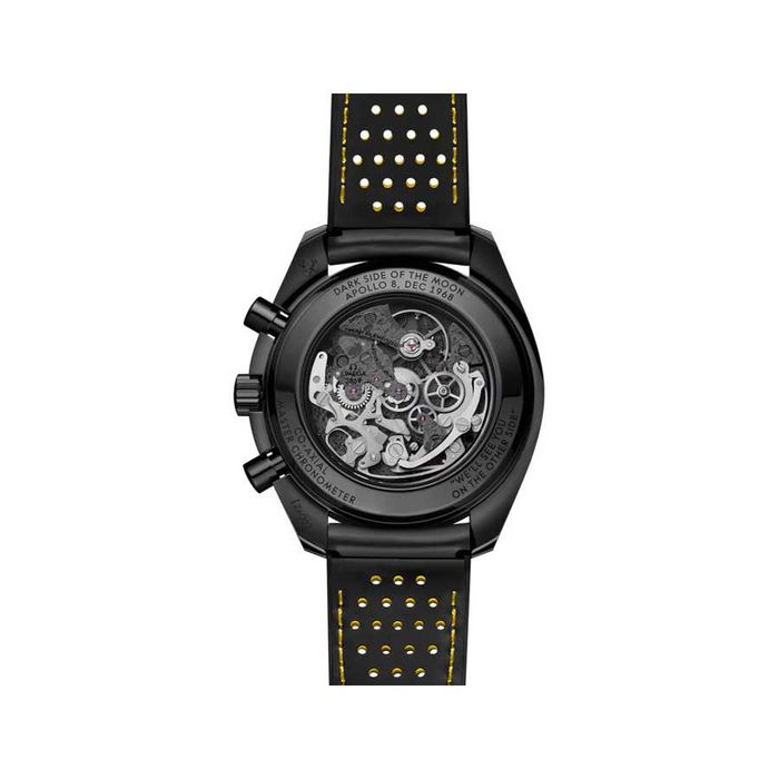 OMEGA Speedmaster Dark Side of the Moon "Apollo 8" - Чисто нов, Пълен комплект