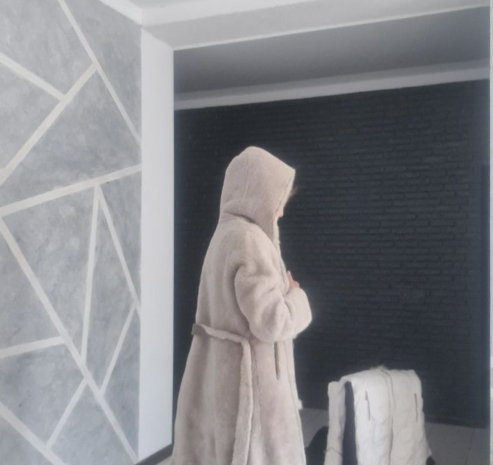 Зимняя мутоновая шуба