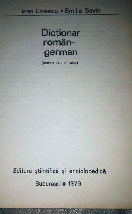 Dictionar roman german