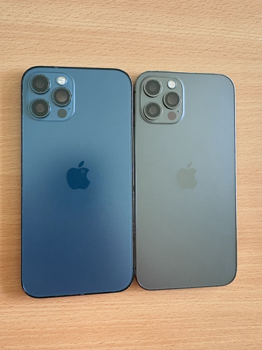 Carcasa iPhone 12 Pro Blue/ Grey- pret fix