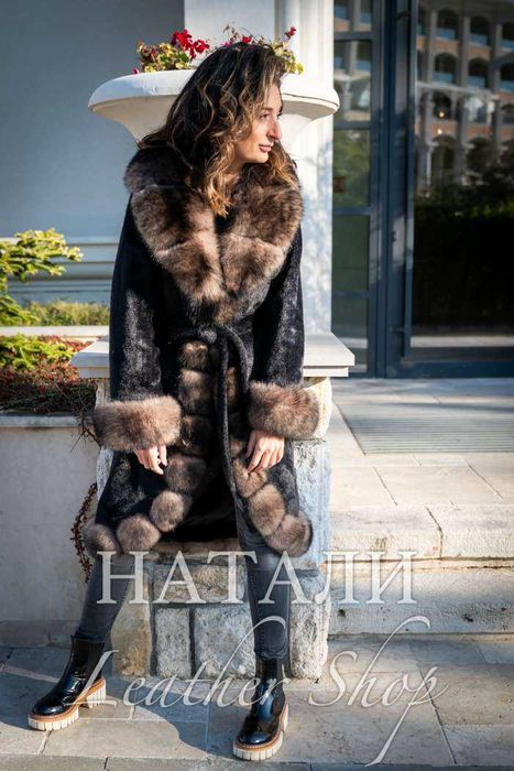 Дамски ексклузивен кожух от Алпака Милица