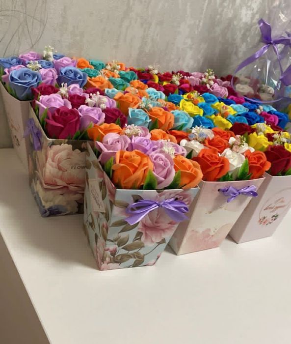 Набор мыльных роз - 9 штук