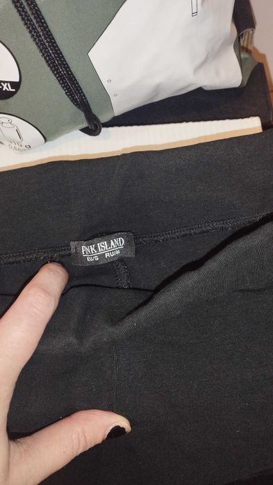 Утягивающие леггинсы женские спортивные, черные, Pink Island