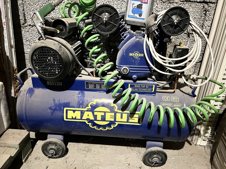 Компрессор споттер шлифмашина