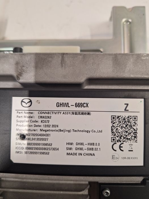 Navigation - Audio - Radio Tuner module  Mazda 6E / Навигационен Радио - Аудио тунер модул Мазда 6Е 2025г.