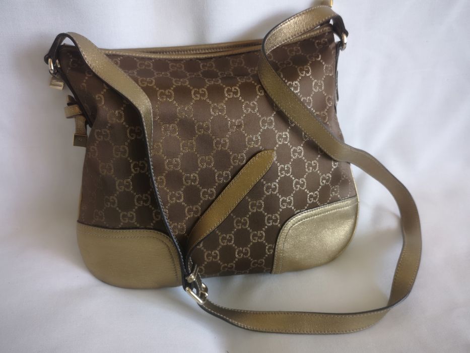 Gucci, чанта естествена кожа и текстил