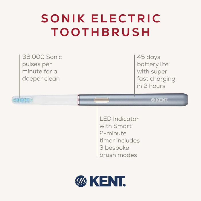 Електрическа четка за зъби Kent Brushes SONIK, акумулаторна, 3 режима