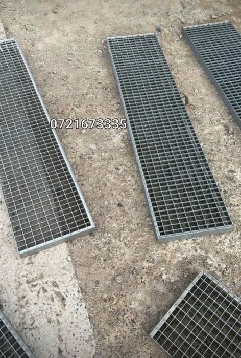 Trepte  zincate  galvanizat  pentru  scări  de  exterior
