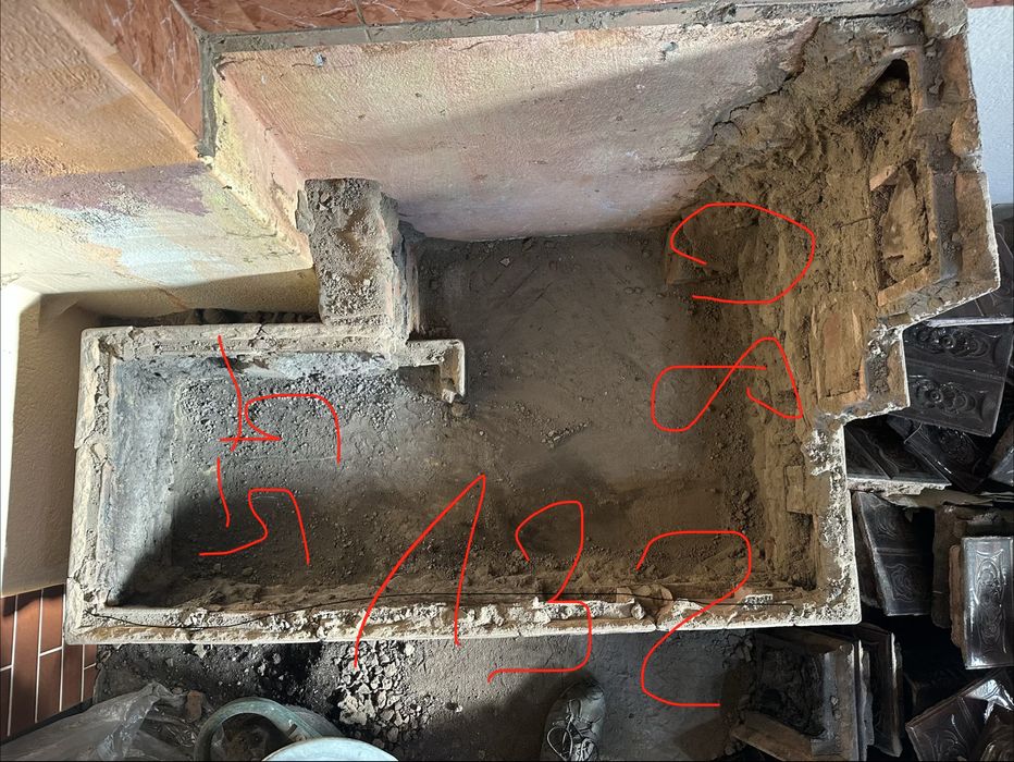 Sobă de teracotă cu plită