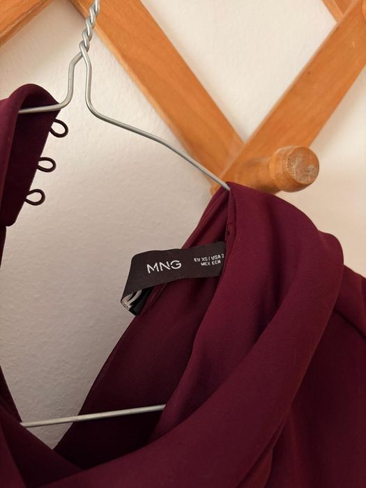 Rochie Mango, mărime XS, culoare vișinie
