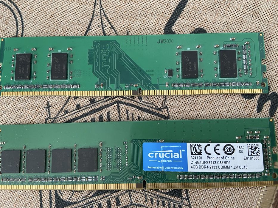 DDR 4 ОЗУ 2шт по 4бг