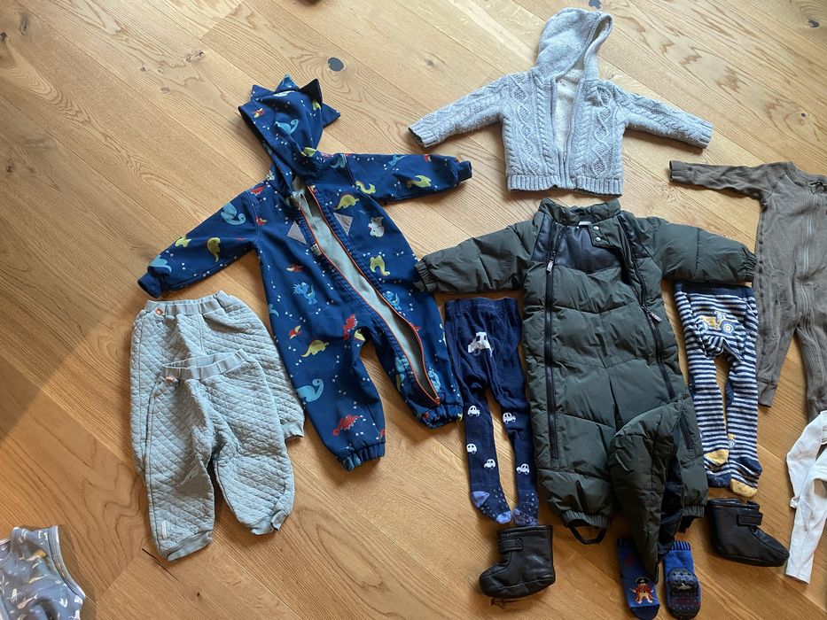 Детски зимни дрешки 1-2 г размер 80