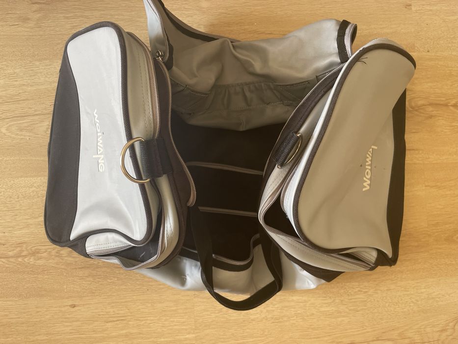 Сумка дорожная серая