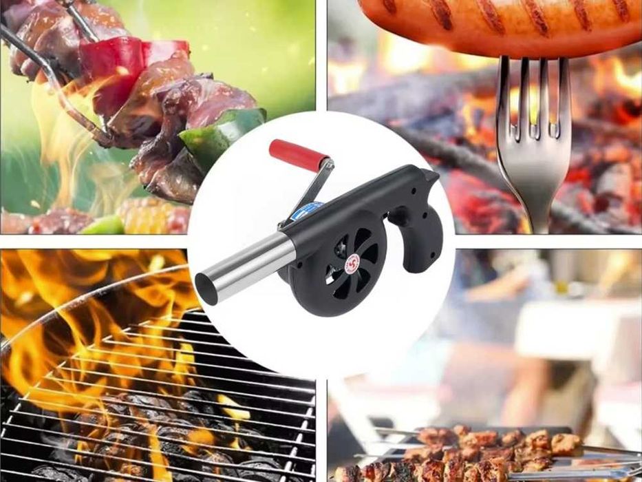 Suflanta manuala pentru aprins focul maner ergonomic duza metalica