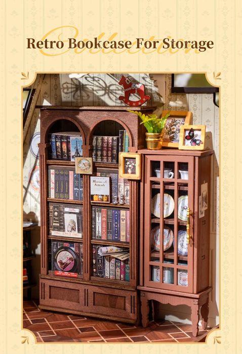 Rolife Catherine's Living Room DG175 - 3D Дървен конструктор / Миниатюра "Всекидневна"